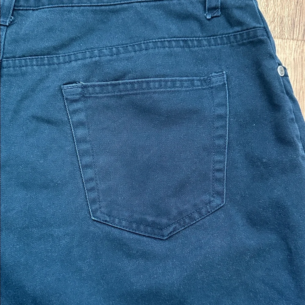 Vintage Bill Blass 100% Cotton Navy Shorts‎